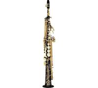 Saxofón Alto Saxofón soprano profesional con cuerpo lacado en oro y cuerpo recto en si bemol(Black)