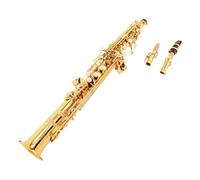 Saxofón Alto Saxofón soprano recto con si bemol dorado y dividido, versión mejorada para examen de grado principiante
