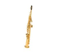 Saxofón Alto Saxofón soprano recto en si bemol de una pieza agudos dorados instrumento de prueba de nivel para principiantes