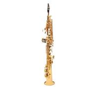 Saxofón Alto Saxofón soprano recto en tono si bemol tubo portátil para principiantes en exámenes de adultos