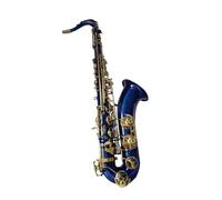 Saxofón Alto Saxofón tenor azul, accesorios profesionales para instrumentos, saxofón tenor en si bemol para bandas de principiantes