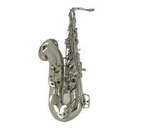 Saxofón Alto Saxofón tenor con patrón tallado de llave de saxofón Instrumento de viento de madera Saxofón en si bemol de latón lacado en plata con estuche Otros accesorios