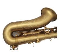 Saxofón Alto Saxofón tenor de mano de obra fina Saxofón tenor dorado Accesorios completos Boquilla y estuche(Hard pack)
