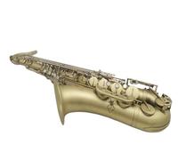 Saxofón Alto Saxofón tenor de sonido brillante instrumento de viento de madera en si bemol de cobre antiguo de referencia con estuche boquilla y lengüetas(Leather bag)