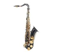Saxofón Alto Saxofón tenor profesional en si bemol negro dorado lacado en negro y latón con palo de limpieza lengüeta guante y accesorios