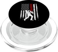 Saxofón Bandera Estadounidense desgastada músico patriótico de Estados Unidos PopSockets PopGrip para MagSafe