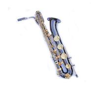Saxofón Barítono E Plano De Calidad, Instrumentos Musicales De Saxofón Niquelado Negro De Latón Con Estuche Para Boquilla