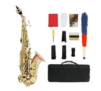 Saxofón Bb Saxophone B Flat Bends Sax Set Con Estuche Accesorios Para Saxofón Instrumento De Viento De Madera Profesional (Color : Gold)
