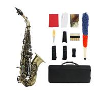 Saxofón Bb Saxophone B Flat Bends Sax Set Con Estuche Accesorios Para Saxofón Instrumento De Viento De Madera Profesional (Color : Light green)