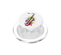 Saxofón Color Splash PopSockets PopGrip para MagSafe