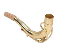 Saxofón con Cuello Curvo, Calibre de Latón, 27,5mm, Color Dorado, Saxofón Tenor Plano B para Material de Músicos