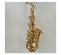 Saxofón Cuerpo De Latón Superficie De Laca Dorada Eb Tone Saxofón Alto Instrumento Musical Con Boquilla