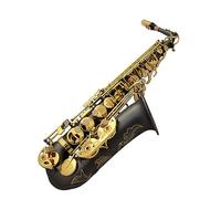 Saxofón Cuerpo De Níquel Negro Mate Teclas Doradas Saxofón Alto Eb Instrumento De Saxofón Profesional Con Accesorios