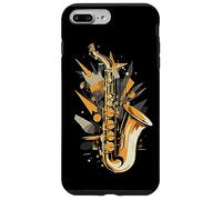 Saxofón de Jazz Colorido Arte Abstracto saxofón Carcasa para iPhone 7 Plus/8 Plus