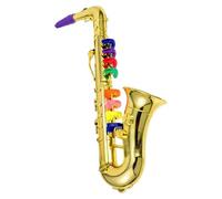 Saxofón de juguete, instrumento musical para niños, juguete musical | para niñas, cumpleaños, vacaciones, escuela, actuación escénica, juego de rol, competencia de talentos