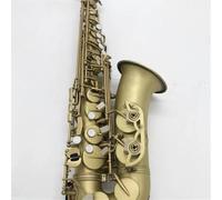 Saxofón De Latón Saxofón Alto Clásico De 54 Estructuras Con Doble Costilla Y Simulación De Cobre Antiguo Esmerilado Profesional(Bag B)