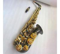 Saxofón De Latón Saxofón Alto En Mi Bemol Tocando Profesionalmente Música De Párrafo Saxofón Negro Con Estuche