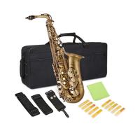 Saxofón De Latón Saxofón Alto Profesional Antiguo De Latón En Mi Bemol, Instrumento De Jazz De Primera Calidad Para Principiantes(D)