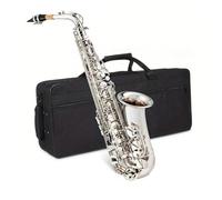 Saxofón De Latón Saxofón Alto Profesional De Latón Niquelado En Mi Bemol Instrumento De Jazz Para Principiantes