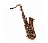 Saxofón De Latón Saxofón Tenor Con Melodía Descendente B (C) Instrumentos De Cobre Antiguo Simulación De Latón(Bag A)