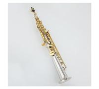 Saxofón De Tono Alto Plateado Sax Con Llave Dorada Con Estuche Y Boquilla Cañas Mástil Saxofón profesional (Color : 01)