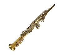 Saxofón De Tono Alto Recto De Una Pieza Con Laca Dorada, Tono Bb, Saxofón De Latón, Instrumentos Musicales Con Boquilla Saxofón para estudiantes