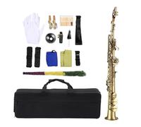 Saxofón De Tono Alto, Tubo Recto B, Saxofón Tallado Hacia Abajo, Juego De Instrumentos De Viento De Latón, Accesorios