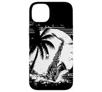 Saxofón Dibujo Caña Instrumento Carcasa para iPhone 14 Plus