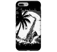Saxofón Dibujo Caña Instrumento Carcasa para iPhone 7 Plus/8 Plus