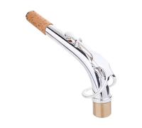 Saxofón E-plano, Cuello Doblado Plateado, Tubo Curvo, Tubo Fuerte, Cuello De Saxofón, Accesorios Universales