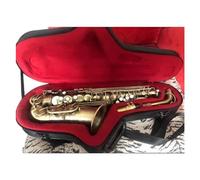 Saxofón Eb Alto Saxofón Antiguo Simulación Alto Saxofón Profesional Instrumento Musical De Viento De Madera (Color : Leather bag)