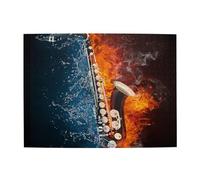 Saxofón en Fuego y Agua (Rompecabezas de Madera para Adultos de 500 Piezas)