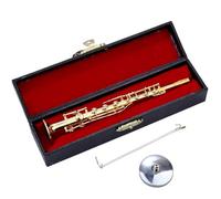 Saxofón En Miniatura: Saxofón En Miniatura Chapado En Oro | Instrumento Musical De Latón Coleccionable Con Estadísticas Para Exhibición Para Niños Adultos De Navidad Accesorios De Casa De Muñecas Y Ot