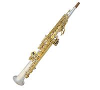 Saxofón En Si Bemol Tallado A Mano Instrumento De Saxofón De Cuerpo De Latón De Una Pieza Chapado En Plata De Tono Alto Saxofón para estudiantes