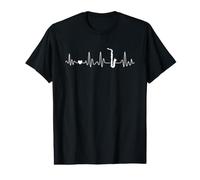 Saxofón Frecuencia Cardíaca - Saxofonista Y Saxofonista Camiseta gráfica económica