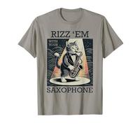 Saxofón Gato Jazz Música Saxofonista Gatito Saxofonista Camiseta