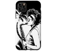 Saxofón Girl Graphic Marching Band Carcasa para iPhone 11 Pro Max