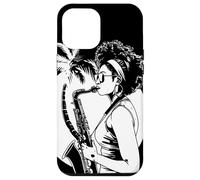 Saxofón Girl Graphic Marching Band Carcasa para iPhone 12 Pro Max