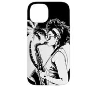 Saxofón Girl Graphic Marching Band Carcasa para iPhone 14