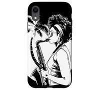 Saxofón Girl Graphic Marching Band Carcasa para iPhone XR