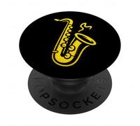 Saxofón Graffiti Street Art Design PopSockets PopGrip Adhesivo