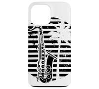 Saxofón Gráfico Saxofonista Instrumento de viento Carcasa para iPhone 13 Pro Max