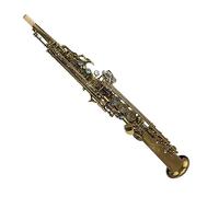Saxofón Instrumento De Saxofón De Tono Alto Recto De Una Pieza De Oro De Alto Grado Con Boquilla