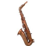 Saxofón Instrumento De Saxofón Plano Alto E, Artesanía Antigua De Cobre Desnudo Con Capa Protectora