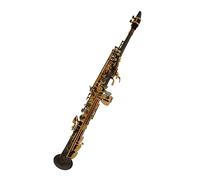 Saxofón Instrumento Musical De Saxofón Con Llave De Oro Y Cuerpo De Níquel Negro Mate Bb De Tono Alto De Latón Tallado A Mano