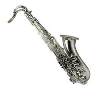 Saxofón Instrumento Musical De Saxofón Tenor De Tono Bb Chapado En Plata Con Cuerpo De Latón Profesional Con Boquilla