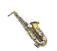 Saxofón Instrumento Profesional Eb Saxofón Alto Banda Lacada De Latón Calidad De Saxofón Con Estuche (Color : 03)