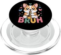 Saxofón Kawaii Corgi Bruh Meme de música de Perro Lindo y Divertido PopSockets PopGrip para MagSafe