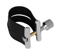 Saxofón Ligature Fastener, Pu Leather Alto Saxofón Clip, 0.98x1.46in Portable Saxo Mouthpiece Fastener, Professional Sax Accessories for Musicians and Performers