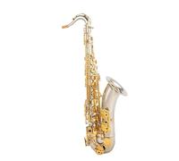 Saxófon Llave De Cuerpo Chapada En Plata Tipo Intérprete De Saxofón Tenor Bb Instrumento Musical Profesional Con Accesorios De Estuche(A)